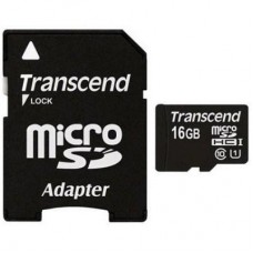 Карта памяти Transcend 16Gb microSDHC UHS-I (TS16GUSDU1)