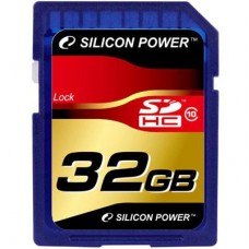 Карта памяти Silicon Power 32Gb SDHC class 10 (SP032GBSDH010V10)