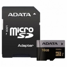 Карта памяти ADATA 16GB microSD class 10 UHS-I U3 V30 Premier Pro (AUSDH16GUI3V30S-RA1)