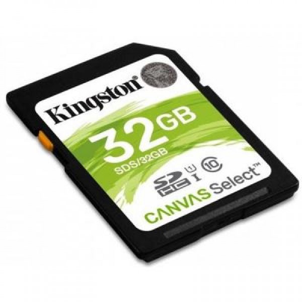 Карта памяти Kingston 32GB SDHC class 10 UHS-I U3 Canvas Select (SDS/32GB)