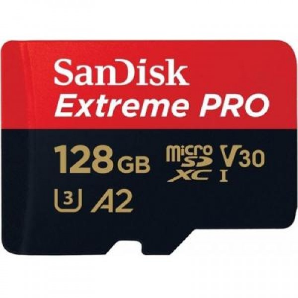 Карта памяти SanDisk 128GB microSDXC class 10 UHS-I U3 A2 Extreme Pro (SDSQXCY-128G-GN6MA)