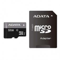 Карта памяти ADATA 32Gb microSDHC Ultra UHS-I +SD адаптер Class 10 (AUSDH32GUICL10-RA1)