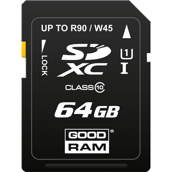 Карта памяти GOODRAM 64 GB SDXC class 10 UHS-I S1A0-0640R11