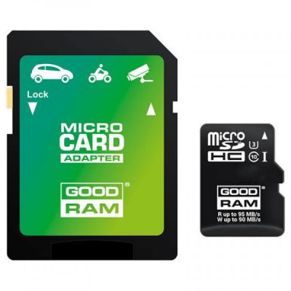 Карта памяти GOODRAM 64GB microSD class 10 USH-I U3 (M3AA-0640R11-DD)