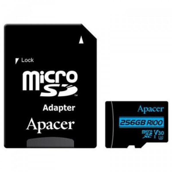 Карта памяти Apacer 256GB microSDHC class 10 UHS-I U1 V10 (AP256GMCSX10U7-R)