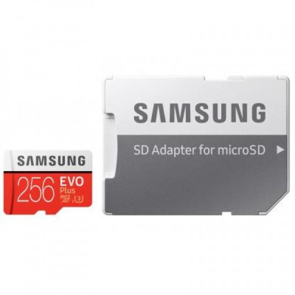 Карта памяти Samsung 256GB microSDXC class 10 UHS-I U3 Evo Plus (MB-MC256GA/RU)