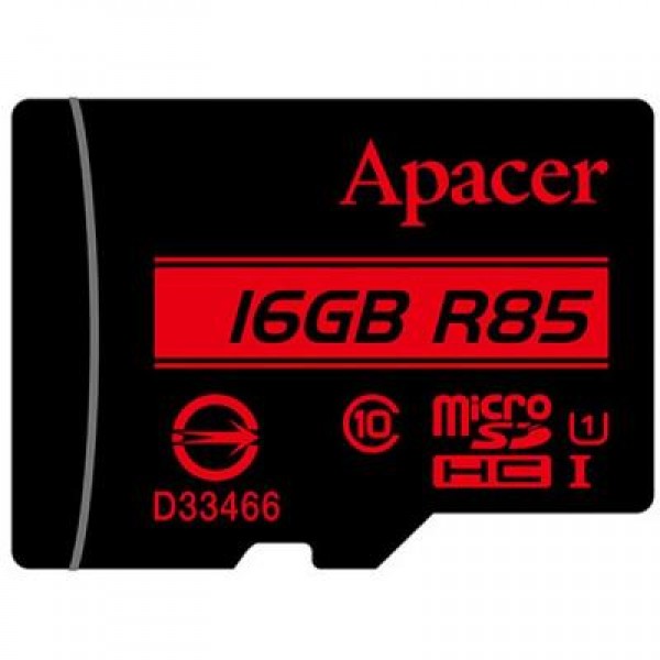 Карта памяти Apacer 16GB microSDHC Class10 UHS-I (AP16GMCSH10U5-R)