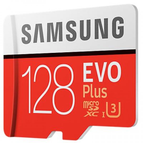 Карта памяти Samsung 128GB microSD class 10 EVO PLUS UHS-I (MB-MC128GA/RU)