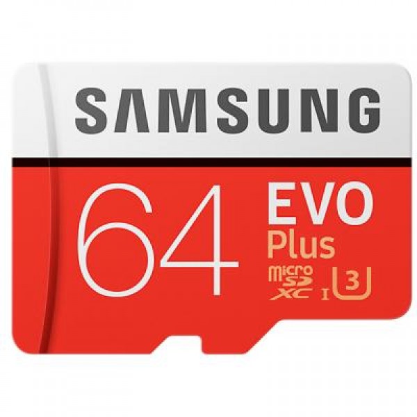 Карта памяти Samsung 64GB microSD class 10 EVO PLUS UHS-I (MB-MC64GA/RU)