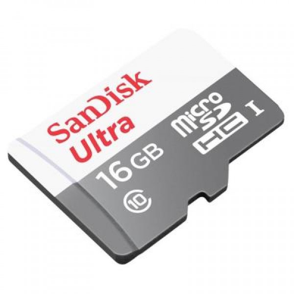 Карта памяти SanDisk 16GB microSD Class 10 UHS-I Ultra (SDSQUNS-016G-GN3MA)