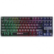 Клавиатура REAL-EL 8710 Gaming TKL Backlit, black