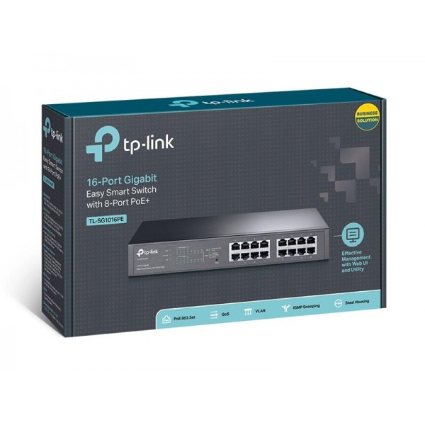 Коммутатор TP-LINK TL-SG1016PE