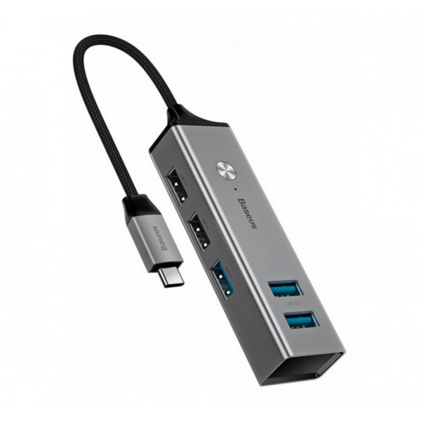 Адаптер Baseus Cube HUB Adapter Type-C to 3xUSB 3.0 + 2xUSB 2.0 (CAHUB-D0G)