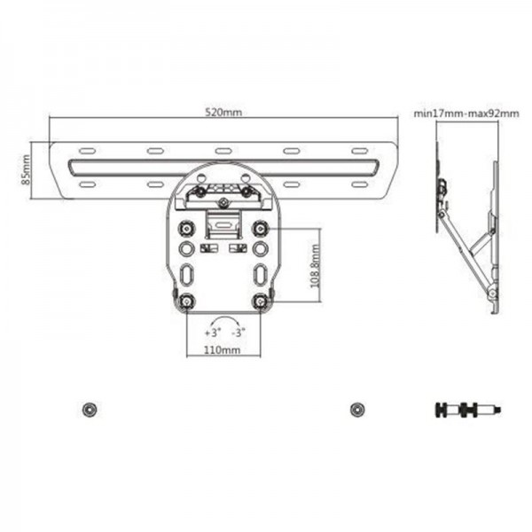 Кронштейн Brateck LED-13Q