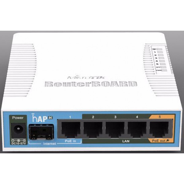 Маршрутизатор MikroTik hAP AC (RB962UiGS-5HacT2HnT)