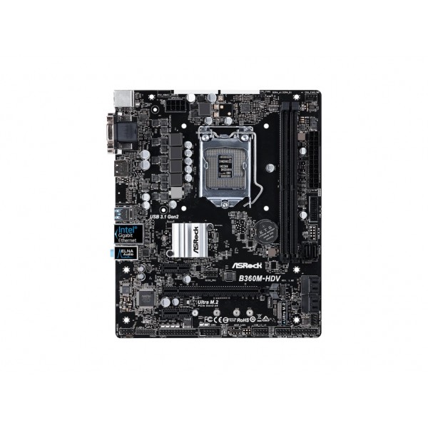 Материнская плата ASRock B360M-HDV