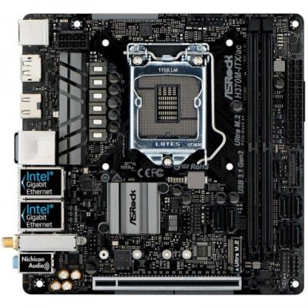 Материнская плата ASRock H370M-ITX/AC