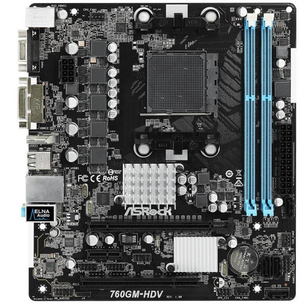 Материнская плата ASRock 760GM-HDV