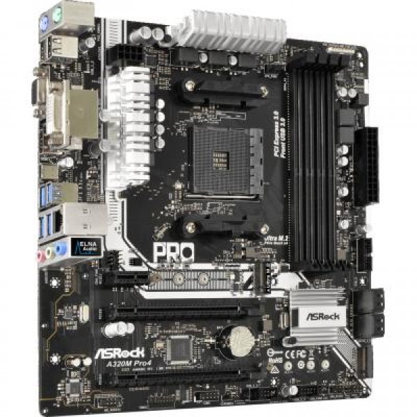 Материнская плата ASRock A320M PRO4