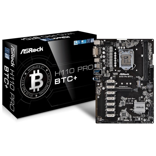 Материнская плата ASRock H110 Pro BTC+ Socket 1151