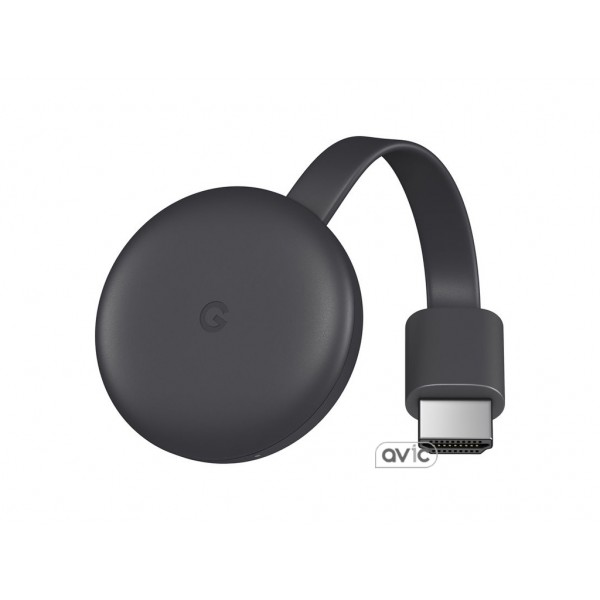 Медиаплеер Google Chromecast (3nd generation) (Charcoal)