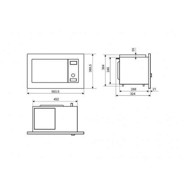 Микроволновая печь Amica AMGB20E1GB