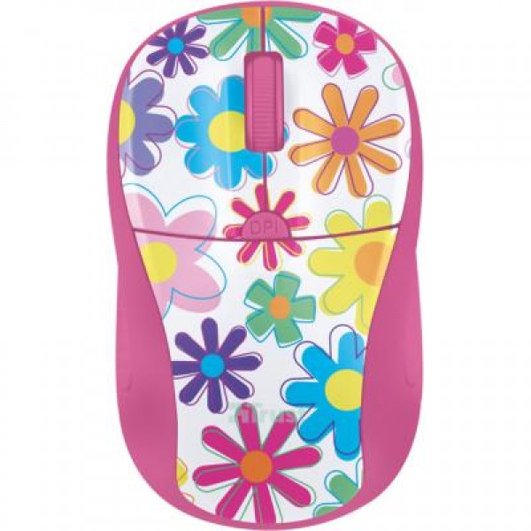 Мышь Trust Primo Wireless Mouse - pink flowers (21481)