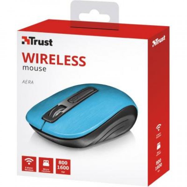 Мышь Trust Aera wireless mouse blue (22373)