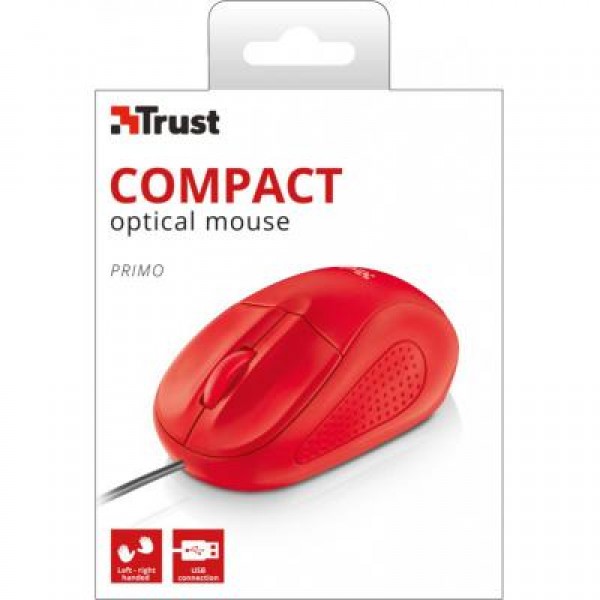 Мышь Trust Primo Optical Compact Mouse red (21793)