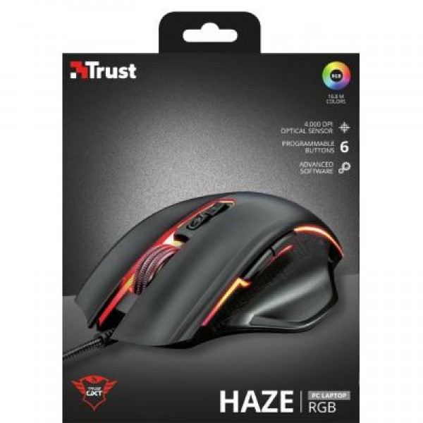 Мышь Trust GXT 168 Haze illuminated gaming mouse (22331)