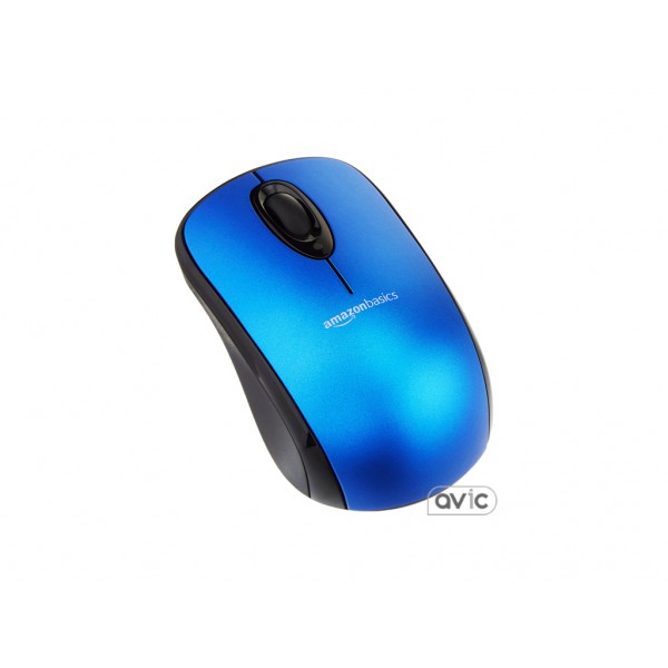 Мышь Amazon Basics Wireless Mouse with Nano Receiver (Blue)