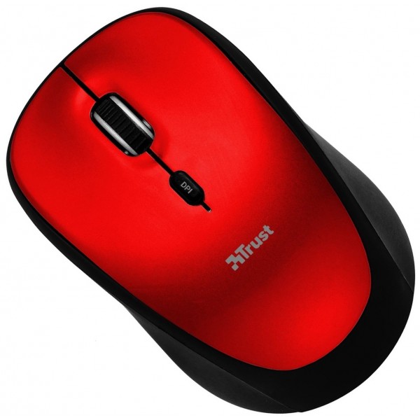 Мышь Trust Yvi Wireless Mouse Red (19522)