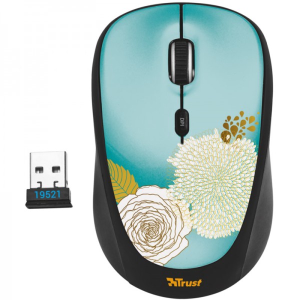 Мышь Trust Yvi Wireless Mouse Flower (19521)