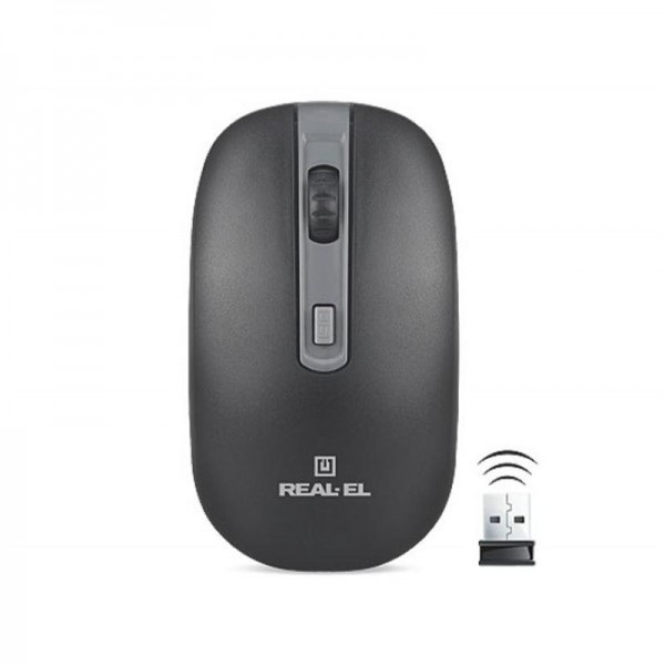 Мышь REAL-EL RM-303 Wireless Black/Grey USB