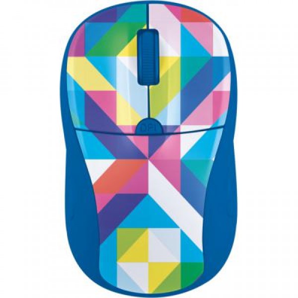 Мышь Trust Primo Wireless Mouse blue geometry (21480)