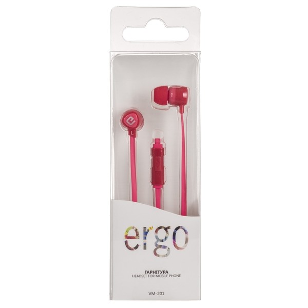 Наушники ERGO VM-201 Red (6264735)