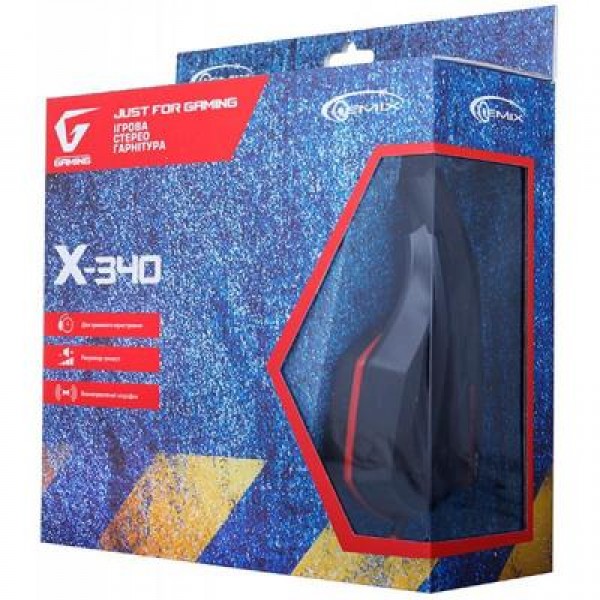 Наушники GEMIX X-340 black-red