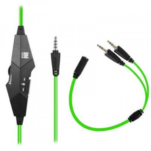 Наушники GEMIX N1 Black-Green Gaming