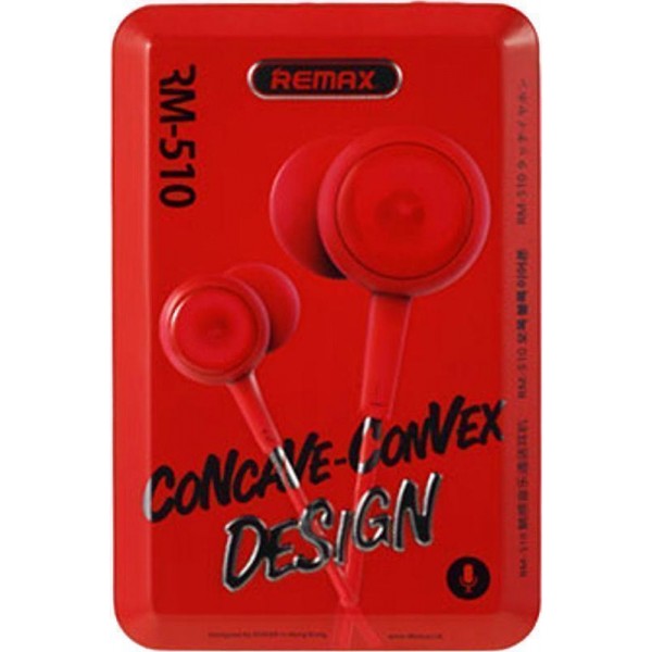 Наушники Remax RM-510 Earphone Red