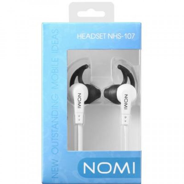 Наушники Nomi NHS-107 Black/White (221221)