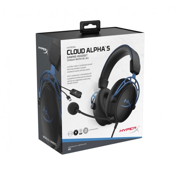 Наушники HyperX Cloud Alpha S (HX-HSCAS-BL/WW)