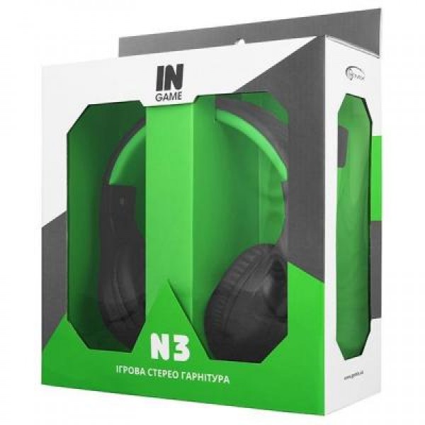 Наушники GEMIX N3 Black-Green Gaming