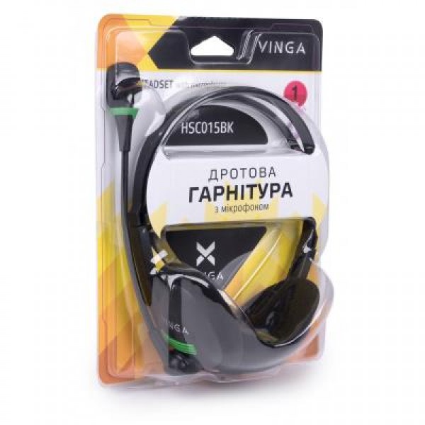 Наушники Vinga HSC015 Black (HSC015BK)