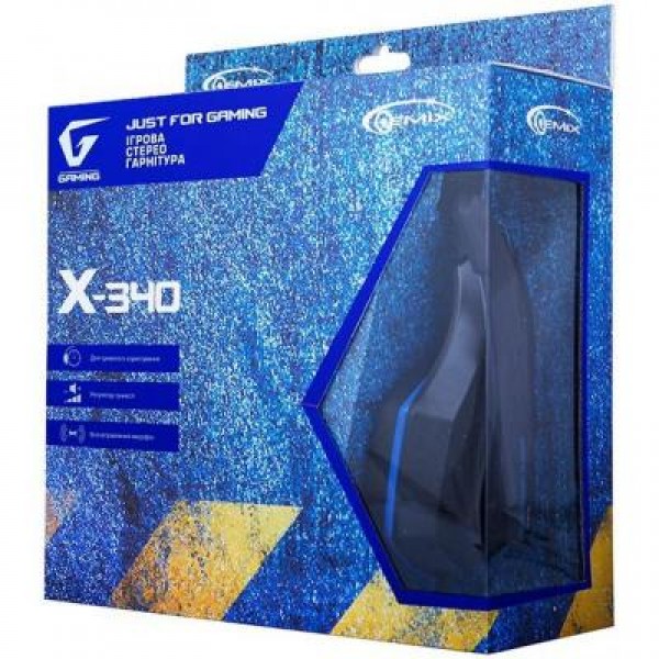 Наушники GEMIX X-340 black-blue