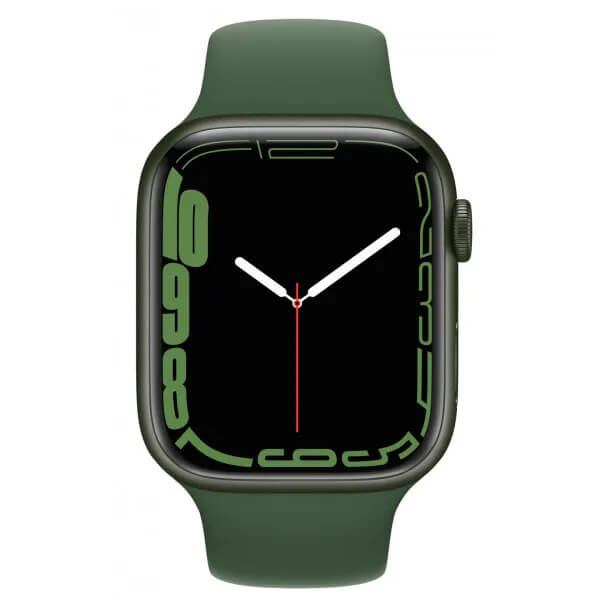 Apple Watch Series 7 41mm Green Aluminum Case with Clover Sport Band MKN03UL/A