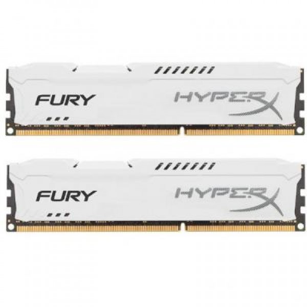 Модуль DDR4 16GB (2x8GB) 3200 MHz HyperX FURY White Kingston (HX432C18FW2K2/16)