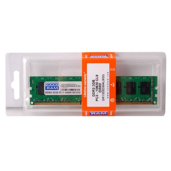 Модуль DDR3 2GB/1333 GOODRAM (GR1333D364L9/2G)