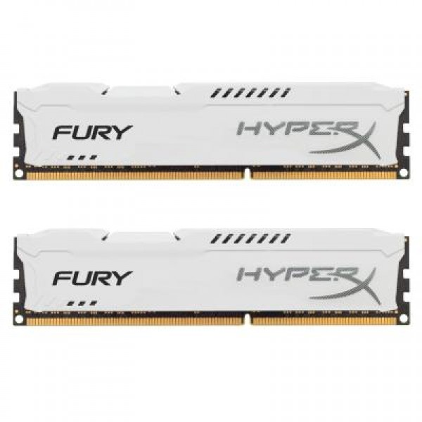 Модуль DDR3 16Gb (2x8GB) 1600 MHz HyperX Fury White Kingston (HX316C10FWK2/16)