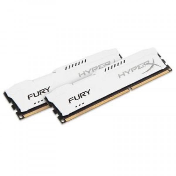 Модуль DDR3 16Gb (2x8GB) 1600 MHz HyperX Fury White Kingston (HX316C10FWK2/16)