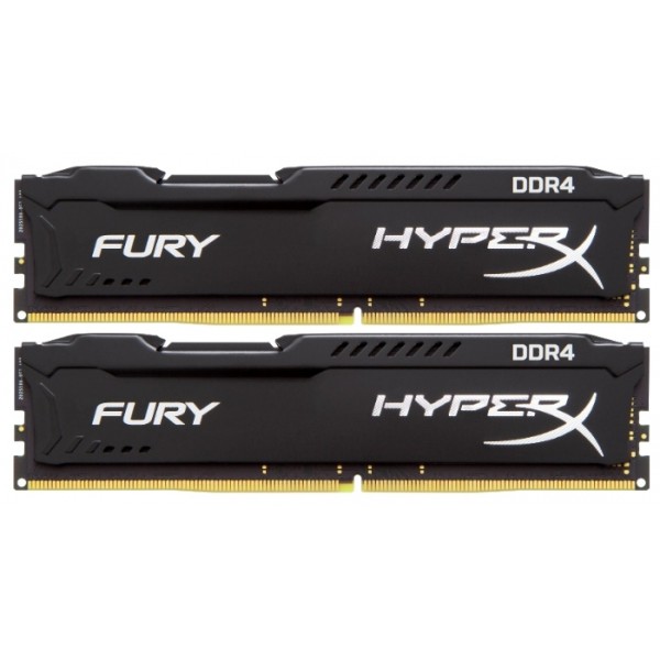 Модуль DDR4 2x4GB/2666 Kingston HyperX FURY Black (HX426C15FBK2/8)